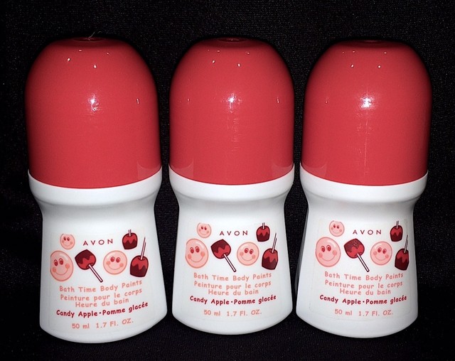 Avon (Qty 3) Bath Time Body Paints CANDY APPLE eBay