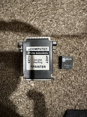 DALLAS SEMICONDUCTOR KEY RING DS1255 DS1204U-2 9217