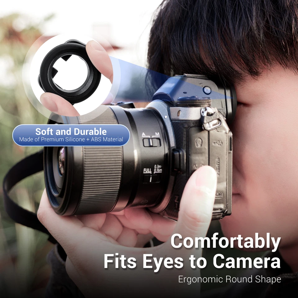 Round Camera Eyecup Eyepiece for Nikon Z6III Z7II Z6II Z7 Z6 Z5 Eyeshade Cover - Image 3 of 4