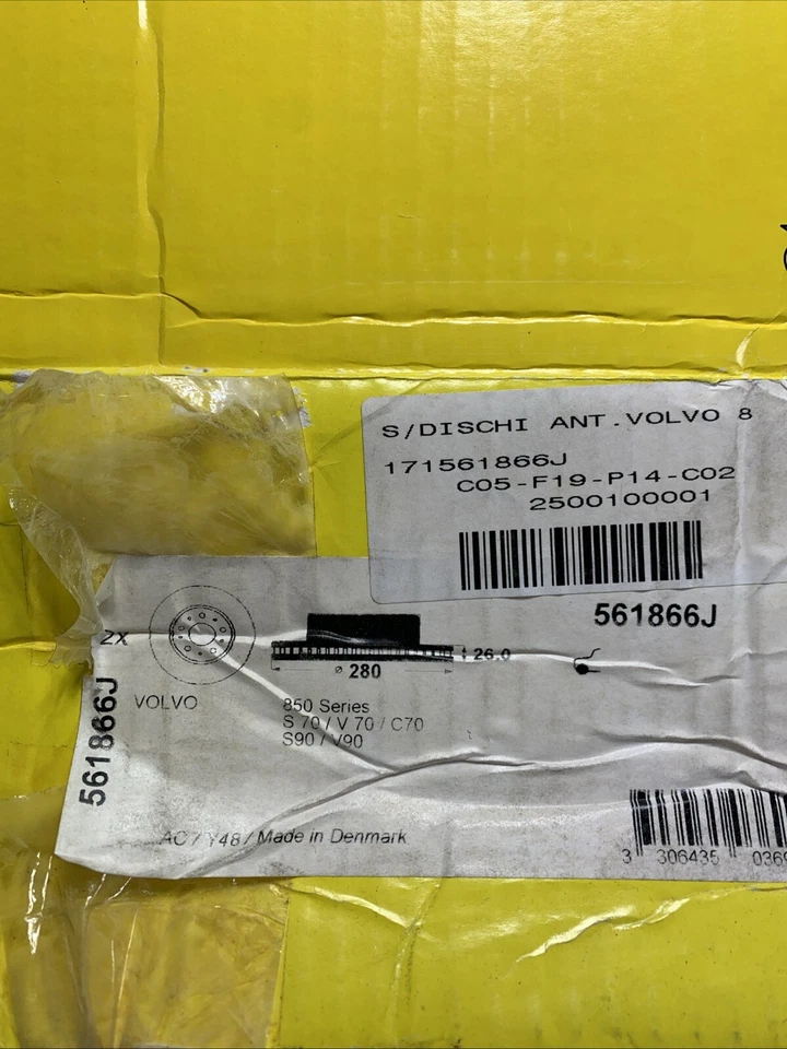 561866J JURID COPPIA DISCHI FRENO VOLVO XC70 850 C70 S70 V90 V70 940 272312 OEM Foto 4 de 4