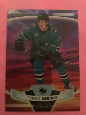 TIMO MEIER 2019-20 UD O-Pee-Chee Platinum SUNSET Parallel #42 Sharks NJD