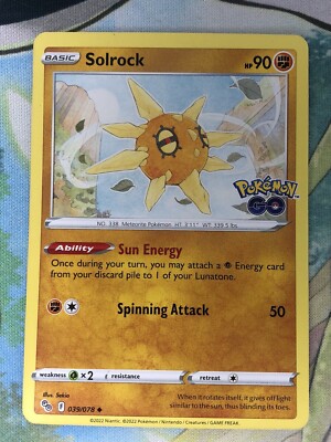 Solrock 39/78 - Pokémon GO - Uncommon - Pokemon Card TCG