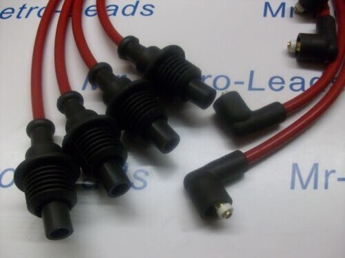 Set Cavi Candele 1 Metro Set Di Cavi Di Accensione Per Candele, Cavo Di Accensione Per Auto In Silicone Rosso Ad Alte Prestazioni Da 1 M Per 4 Cilindri Cavi Alta Tensione