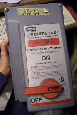 HUBBELL HBL560MI7W Mechanical Interlock Enclosure for IEC 60309 Unfused