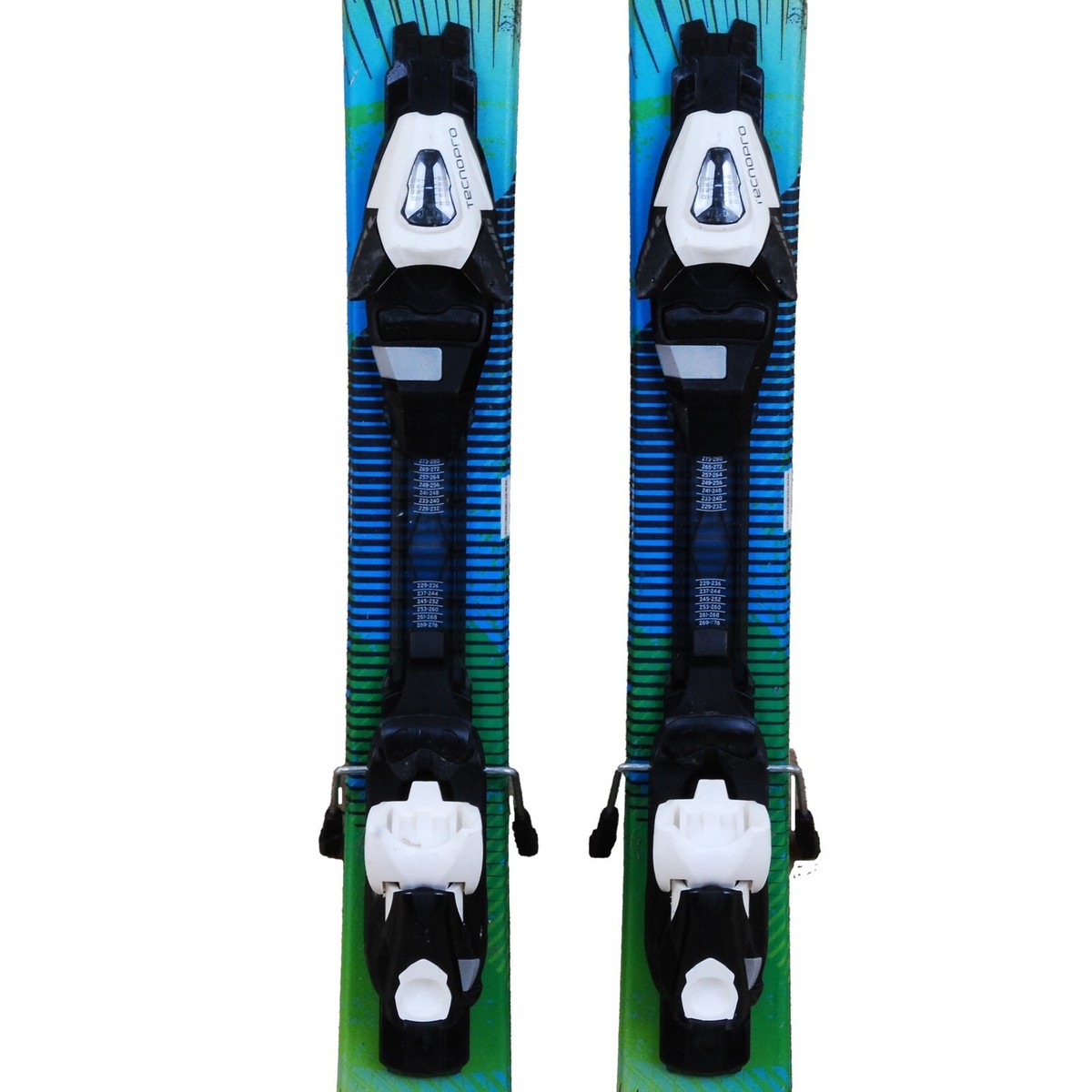 Skis Junior Technopro Firefly Rocket Avec Fixations - Taille 121-130cm - Occasion - Pour Le Freestyle