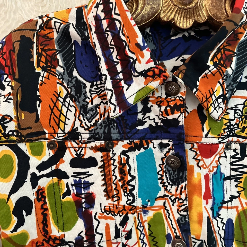 Chaqueta KAKTUS Avant Colorida Costera Occidental Elastizada Informal Moda Para Mujer Grande Foto 4 de 4