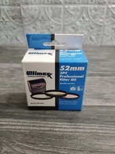 52mm 3-Piece Pro Filter Kit - Professional Series UV/CPL/FLD with Case & Cloth