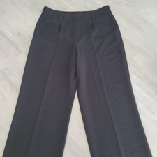 Talbots Dress Pants Womens Size 14 Black Classic Wide Polyester Blend