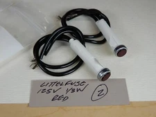 Littelfuse Red Press Fit (5/16 Hole) Panel Lights (2) 125V 1/3W