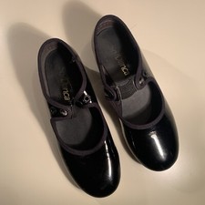 so danca tap shoes, Kids Size 12.5, Black/shiny