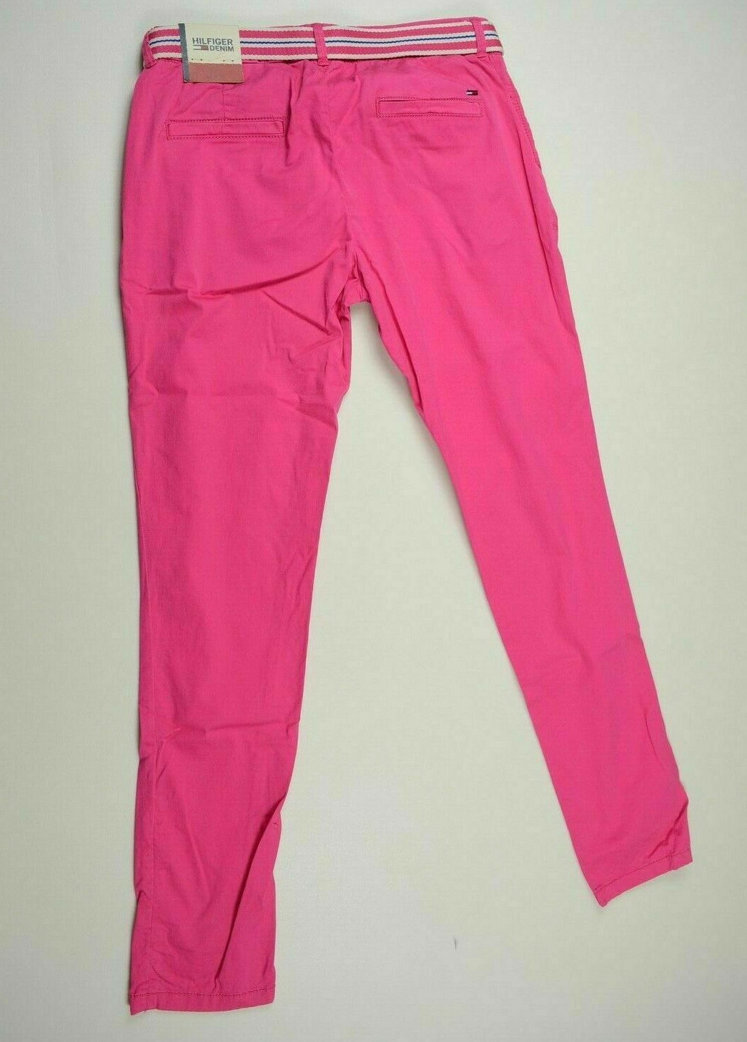 Tommy Hilfiger Chinos Sena Pink Slim Twill W28 L32 Au10 Ebay 
