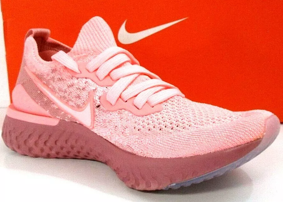 Chaussures de course femmes Nike Epic React Flyknit 2 teinte rose taille 5 BQ892