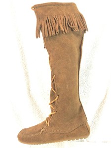 tall moccasin boots womens