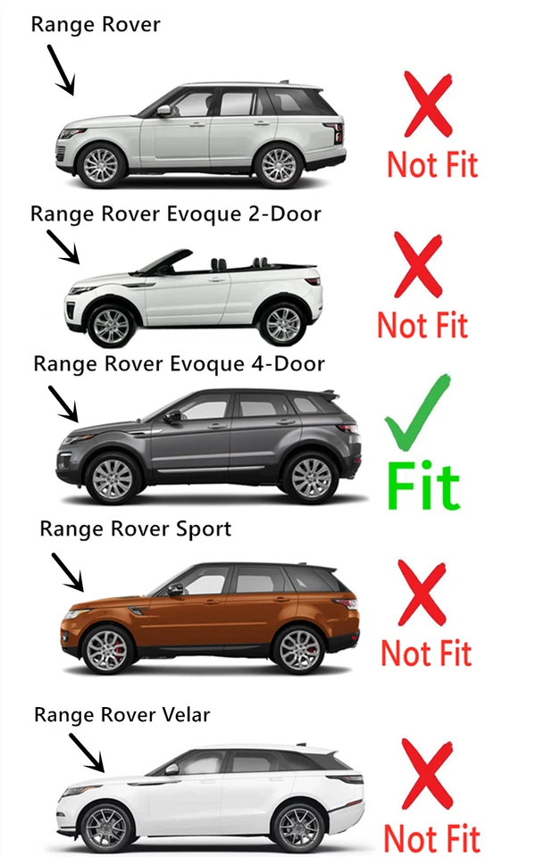 Fit 12-19 Land Rover Range Rover Evoque 4-Dr Driver Left Front Door Window Glass Foto 3 de 4