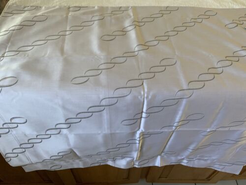 NEW PRATESI~DIAGONAL TRECCIA~GRAY CHAIN EURO SHAM~26x26 ORG$440 (#128) - Picture 3 of 7