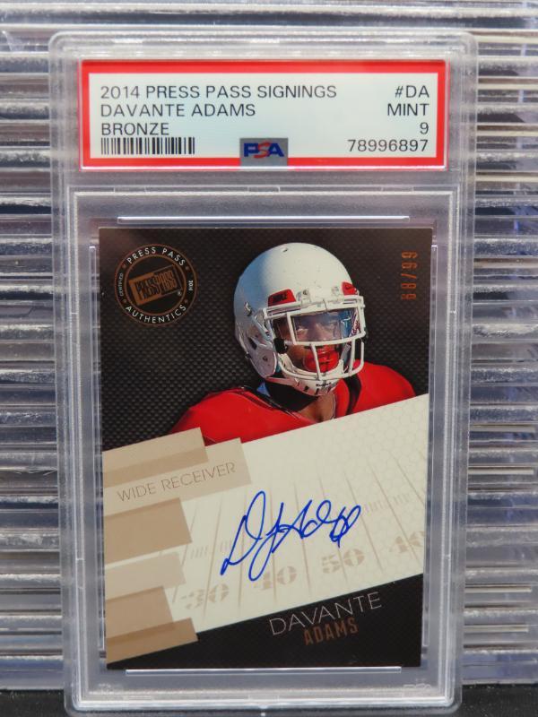 Davante Adams Press Pass Signings #DA Bronze
