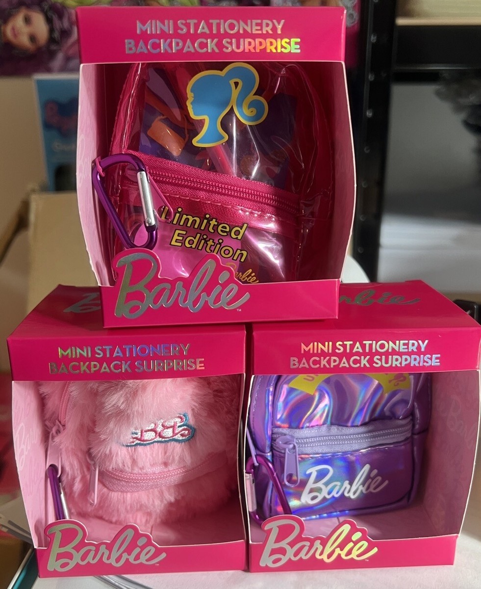barbie mini stationery backpack Extra Stationary Surprise The Barbie Extra Stationery Backpack Surprise is a fun and exciting toy that combines the love of Barbie with the practicality of stationery Loungefly Barbie Convertible Mini Backpack