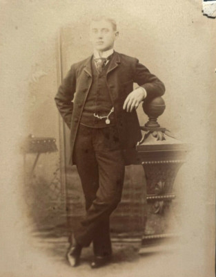 New York City Cabinet Photo Man ID'd Richard Ornold Germany Wheeling WV c.1890