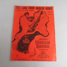 Vintage Sheet Music The Song From Moulin Rouge Where Is Your Heart 1953