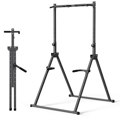 Power Tower Dip Station Pull Up Bar Multifunction Gym Fitnessgerät Verstellbar
