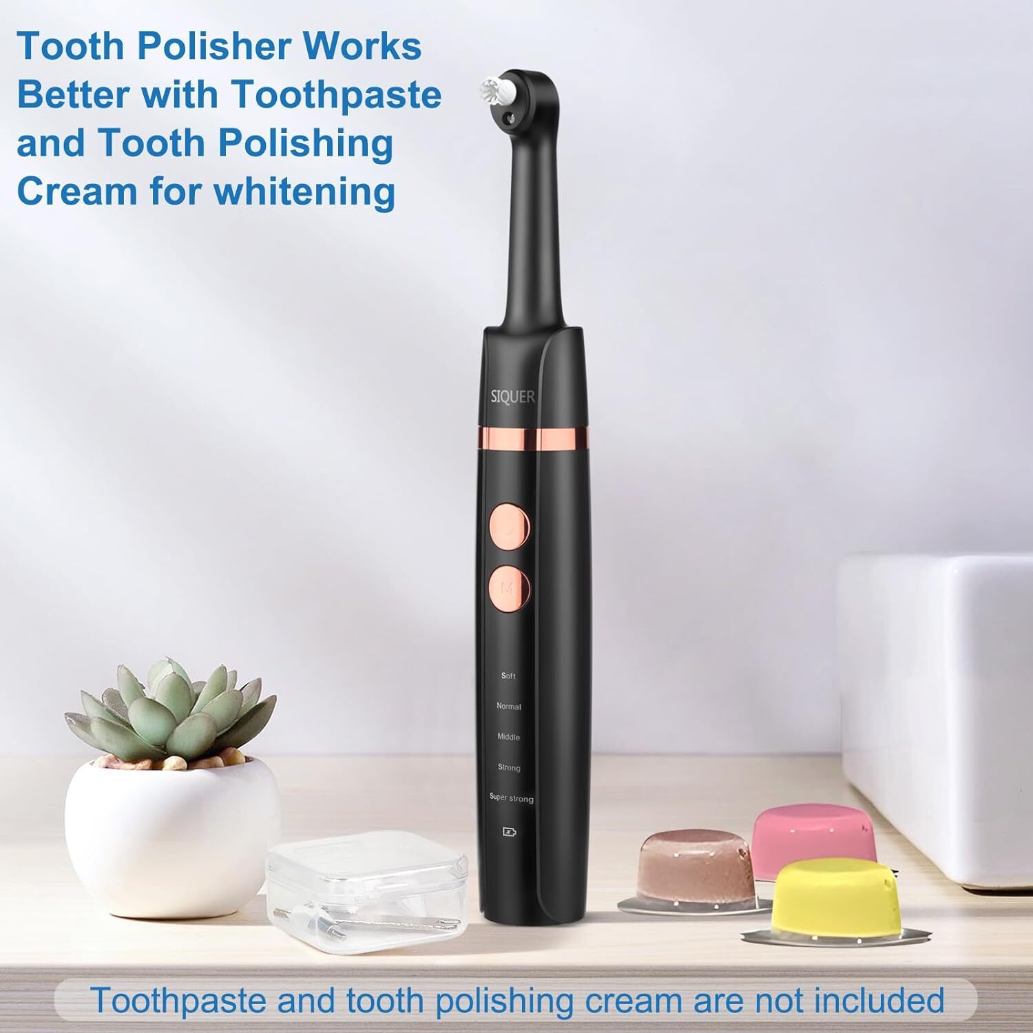 Tooth Polisher - SIQUER Plaque Remover for Teeth Whitening Dental Tools Electric