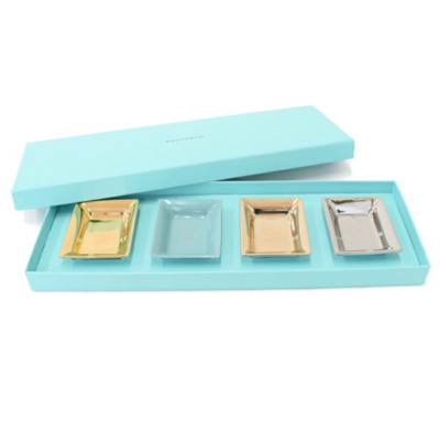 TIFFANY & Co. Vide Poche Metallic Mini Tray Rectangle Plate  display picture 1
