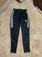 Adidas Climacool Track Pants Women  s S, Zippered Leg Bottoms, Black/White,