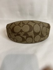 COACH Sunglasses Eyeglasses Hard Case with Cleaning Cloth Signature Monogram