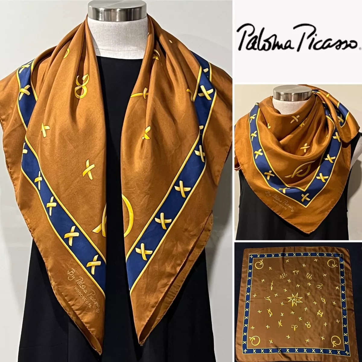 Paloma picasso shop silk scarf