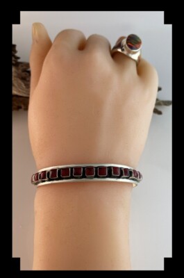 Sterling and Red Jasper Bracelet