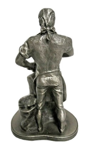 A SEBASTIAN MINIATURE PF-009A Colonial Blacksmith HUDSON PEWTER - Picture 2 of 3