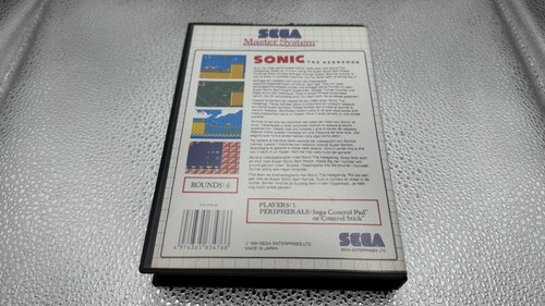 Sonic The Hedgehog Sega Master System W/Manual Retro 1991 #1226 - Picture 2 of 16