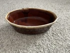 Vtg McCoy Pottery Oven Proof Casserole Dish 7070 Brown Drip Ware Glazed USA 9”x6