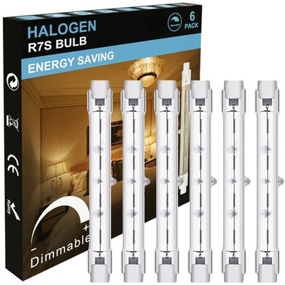 R7S J118mm T3 Halogen Light Bulbs, 120V 500W Type THalogen Bulbs LED Replacem...