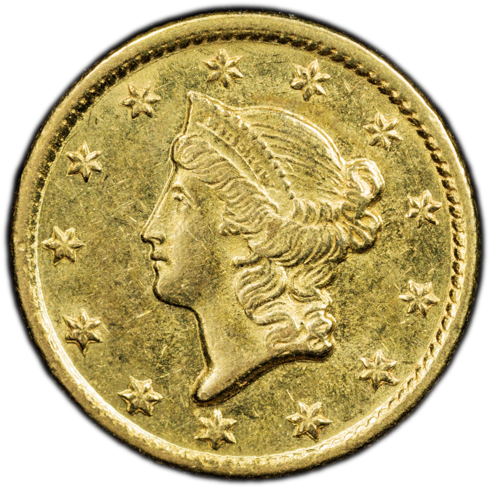1852-C Gold Dollar - Type 1 G$1 PCGS AU58