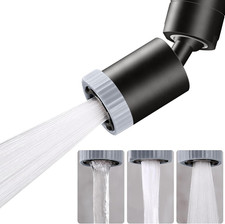 Swivel Faucet Aerator,3-Function Faucet Nozzle,360 Big Angle Rotate Kitchen Sin