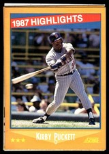 Kirby Puckett 1988 Score #653 Twins MLB READ FREE SHIPPING AutographDen