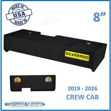 Chevy Silverado 2019 - 2026 Crew Cab 8" Dual Sealed Speaker Subwoofer Enclosure