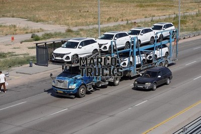 LKW Foto FAW Autotransporter Kasachstan blau #w8ab