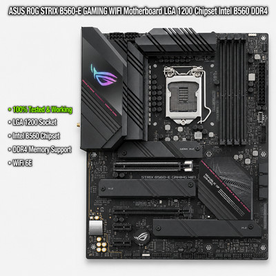 ASUS ROG STRIX B560-E GAMING WIFI Motherboard LGA 1200 Chipset Intel B560 DDR4