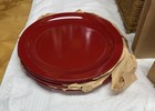 Vintage Wicker Picnic Basket Set w Plates, Glass, Cutlery and Drawstring Bags — photo 6