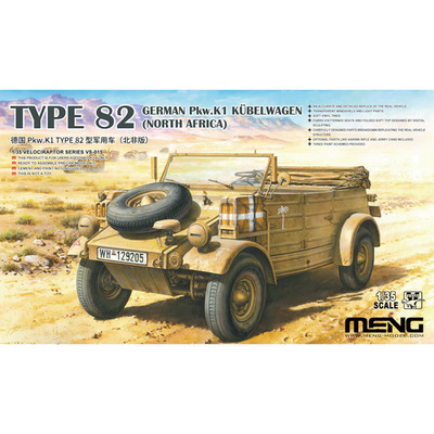 MENG Model VS-015 1:35 German Pkw.K1 Kübelwagen Type 82 (North Africa)