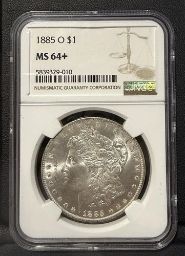 1885-O Morgan Silver Dollar MS64+