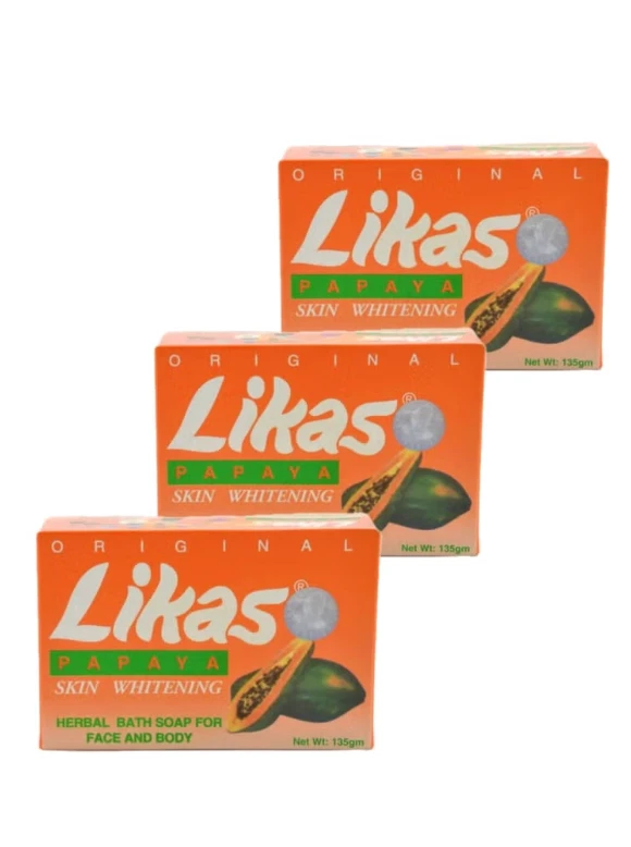 Pack de 3 jabones de papaya Likas de Likas Foto 3 de 3
