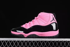 Nike Air Jordan 11 Retro Pink Black High Top Sneakers Patent Leather OG Style