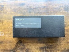 Sony ECM-77B Omnidirectional Lavalier Condenser Microphone Wired XLR