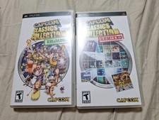 Lot Of 2 Capcom Classics Collection Reloaded + Remixed Sony PSP Complete