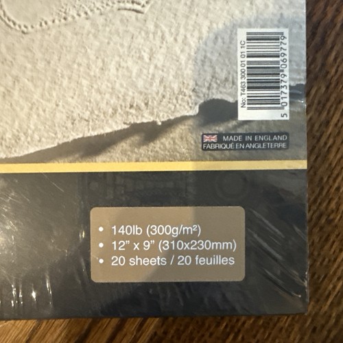 St. Cuthberts Mill Saunders Waterford Watercolor Paper Block 12x9 Cold Press - Picture 3 of 4