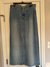 Gap Jeans Women s Long Denim Skirt Size 12