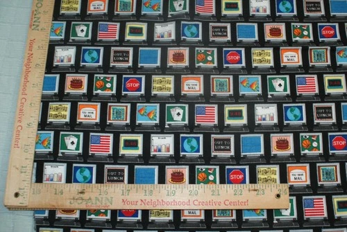 Computer Screen Keyboard Unique 13 x 29" Fabric Cotton Quilting Fast Shipping